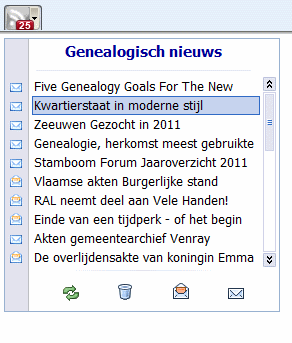 RSS reader voor genealogisch nieuws