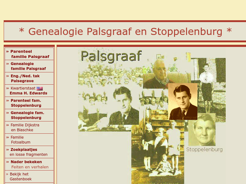 Screenshot van website