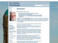 Screenshot van website