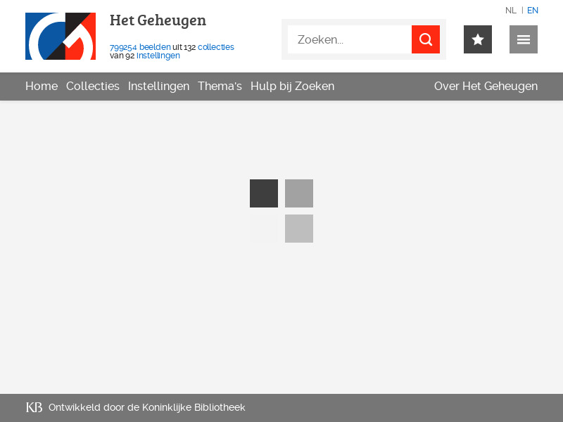 Screenshot van website