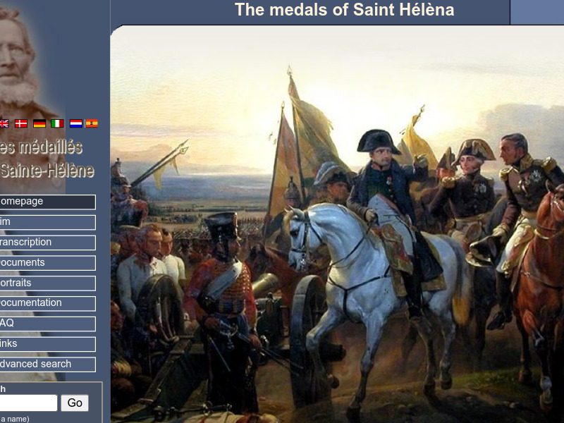 Screenshot van website