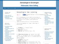 Screenshot van website