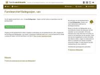 Screenshot van website