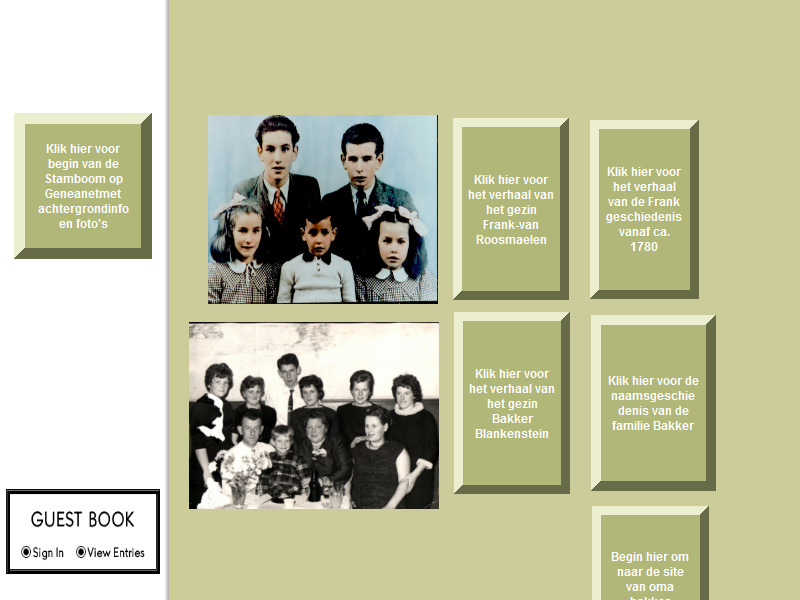 Screenshot van website