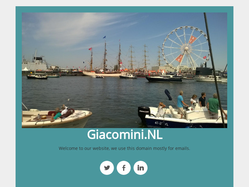 Screenshot van website