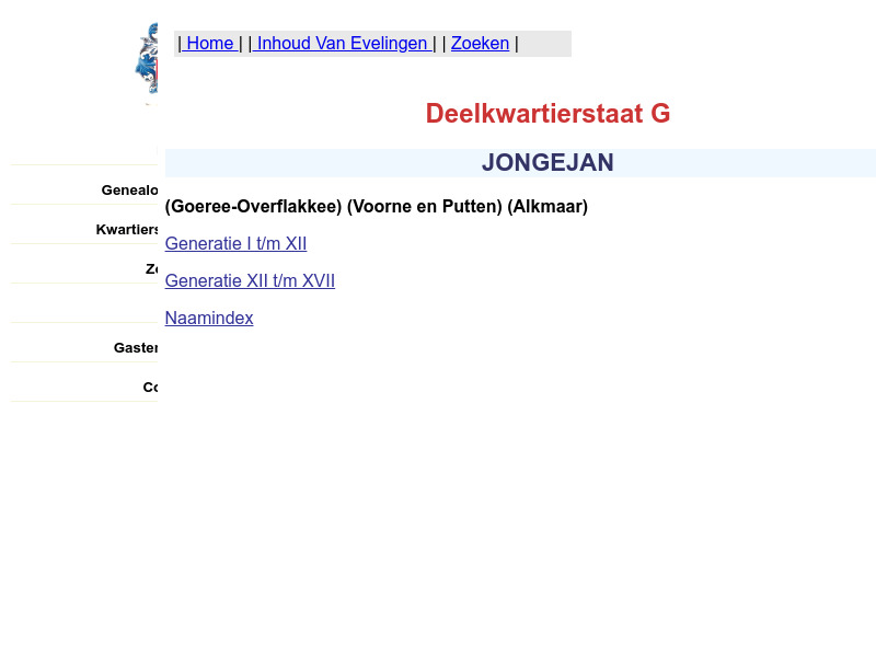 Screenshot van website