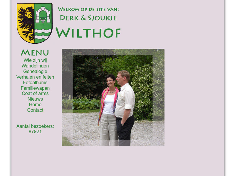 Screenshot van website