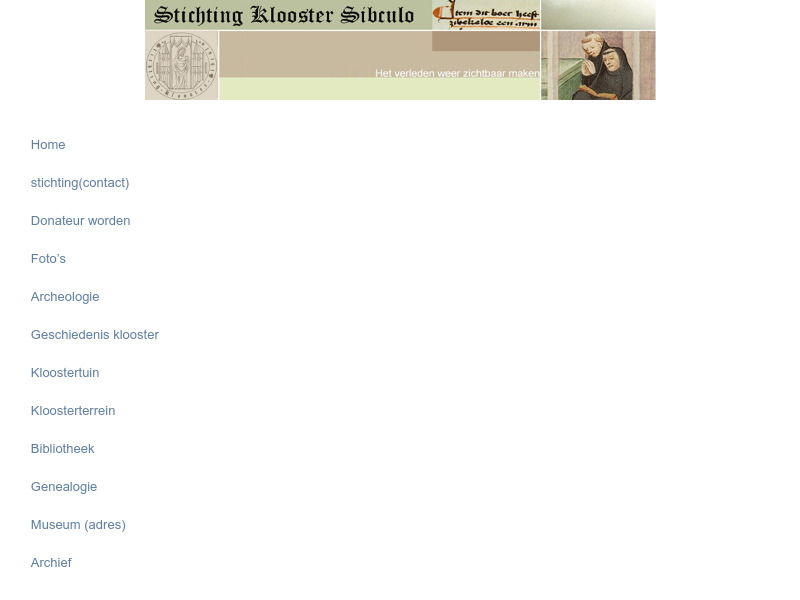 Screenshot van website