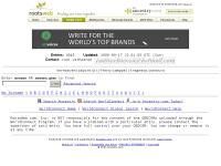 Screenshot van website