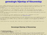 Screenshot van website