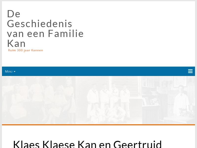 Screenshot van website