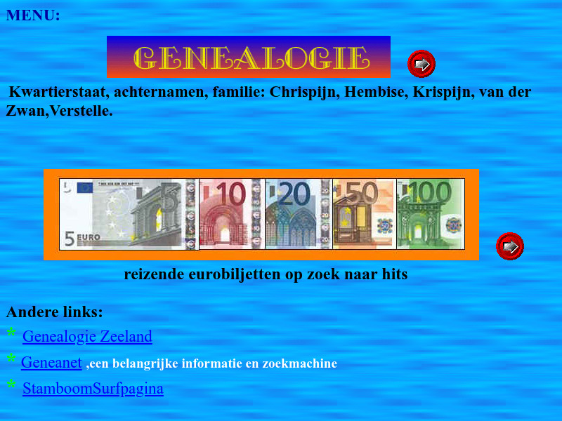 Screenshot van website