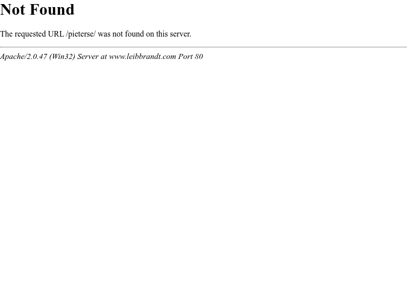 Screenshot van website