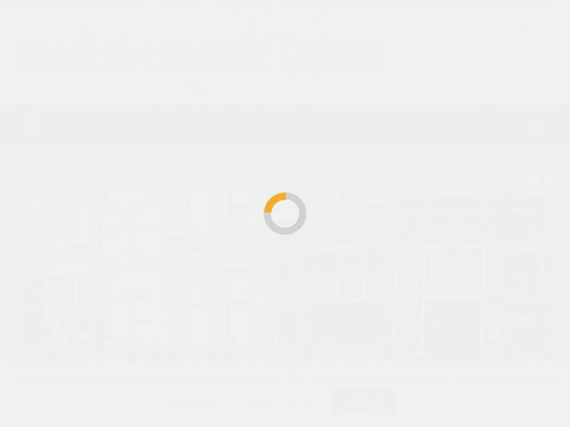 Screenshot van website