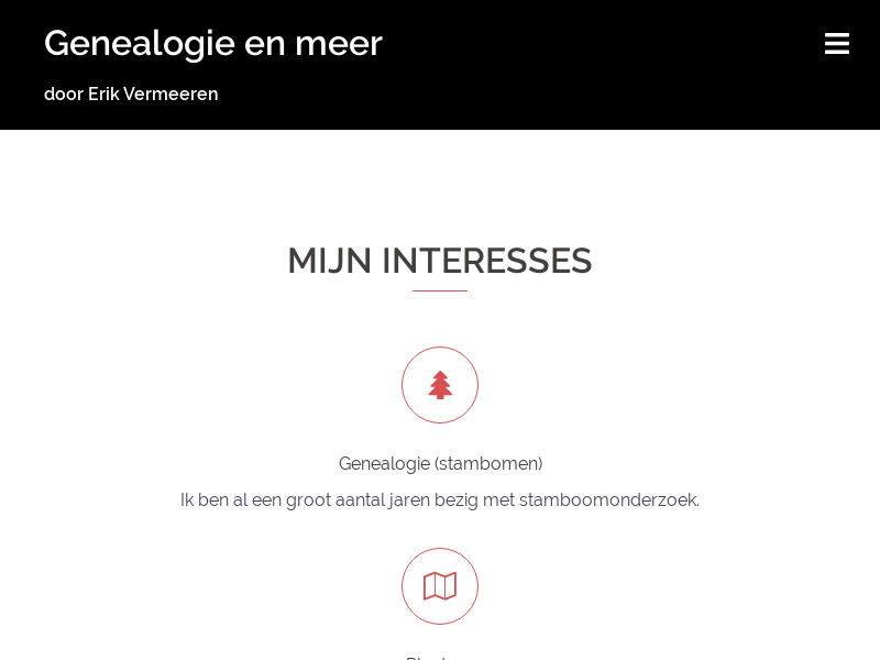 Screenshot van website