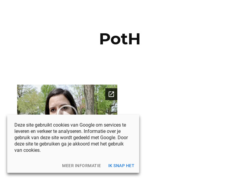 Screenshot van website