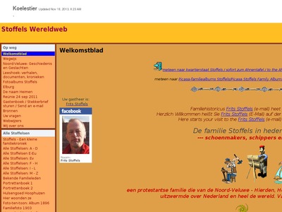 Screenshot van website