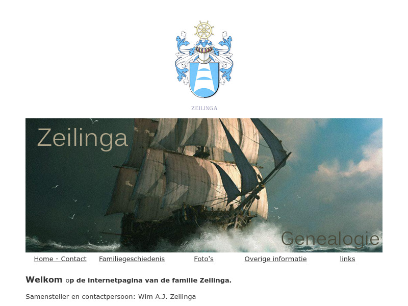 Screenshot van website
