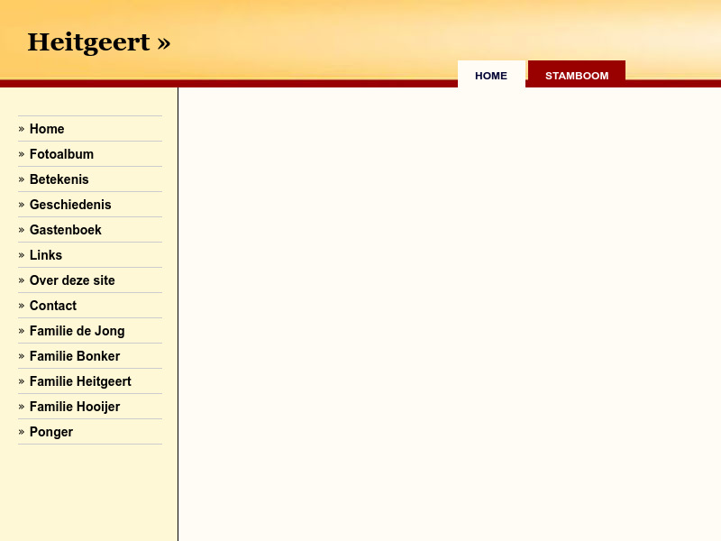 Screenshot van website