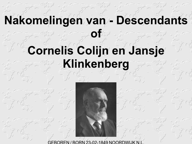 Screenshot van website