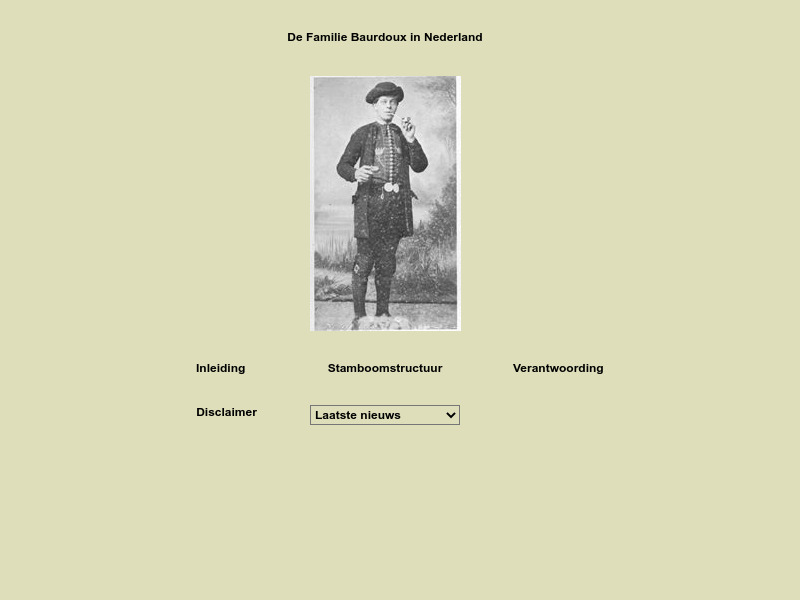 Screenshot van website