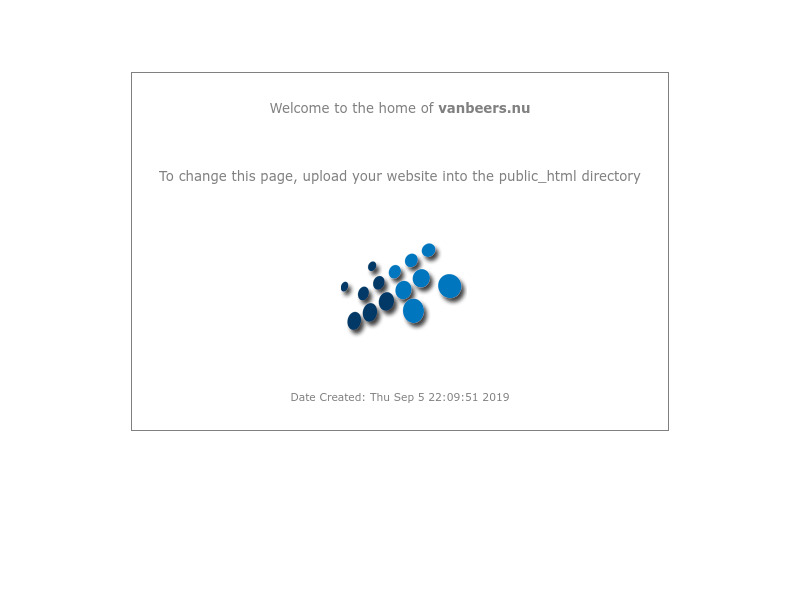 Screenshot van website
