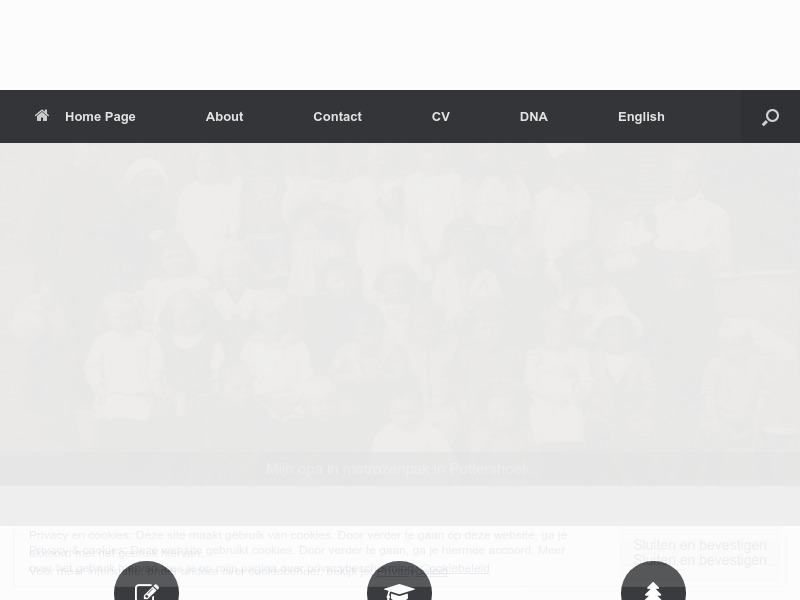 Screenshot van website