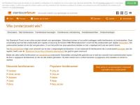 Screenshot van website