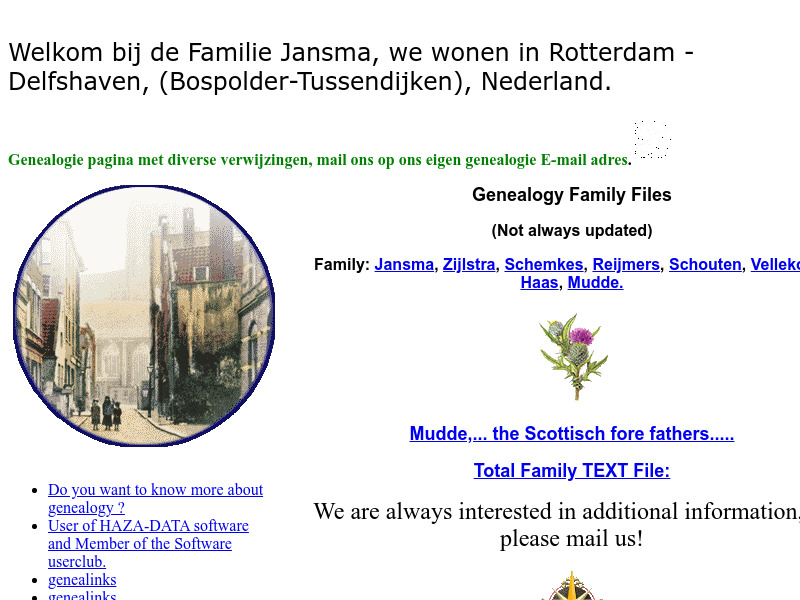 Screenshot van website