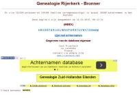 Screenshot van website