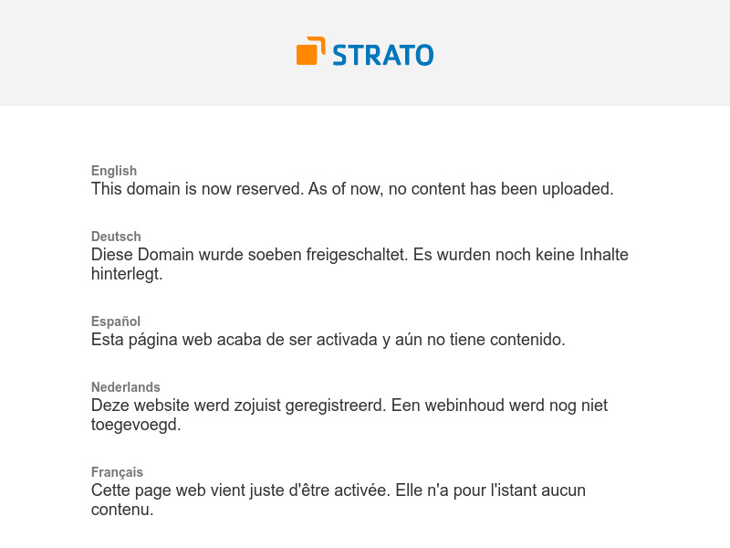 Screenshot van website