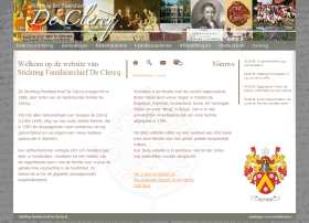 Screenshot website Familie De Clercq
